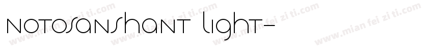 NotosansHant Light字体转换